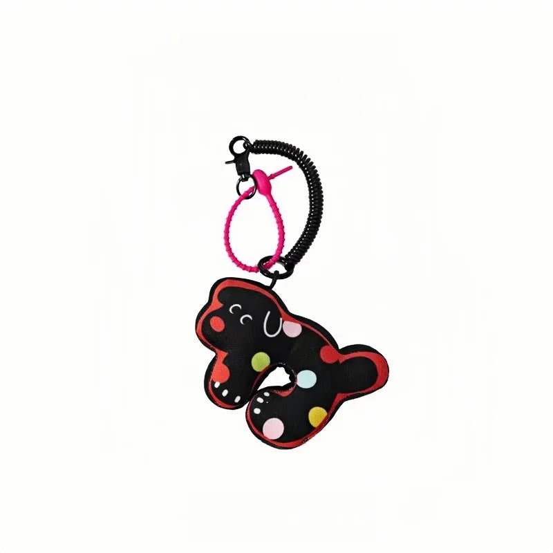 Pink Polka-Dot Cat Bag Charm Adorable Kitty Accessory for Gifts & Festive Cheer