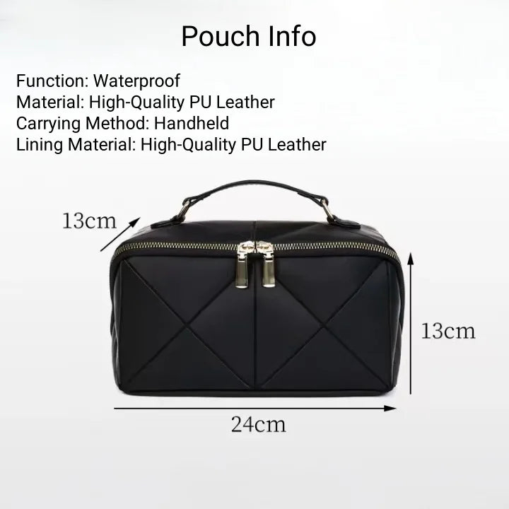 New Foldable Cosmetic Bag - Large Capacity Portable Handheld Toiletry and Storage Bag for Women