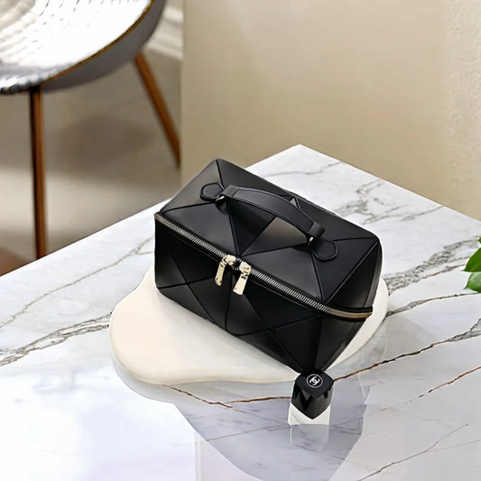 New Foldable Cosmetic Bag - Large Capacity Portable Handheld Toiletry and Storage Bag for Women